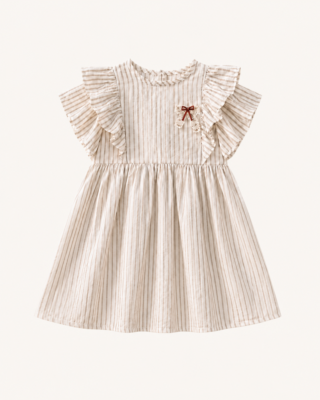 Natural Stripe Collection ワンピース(ホワイト)