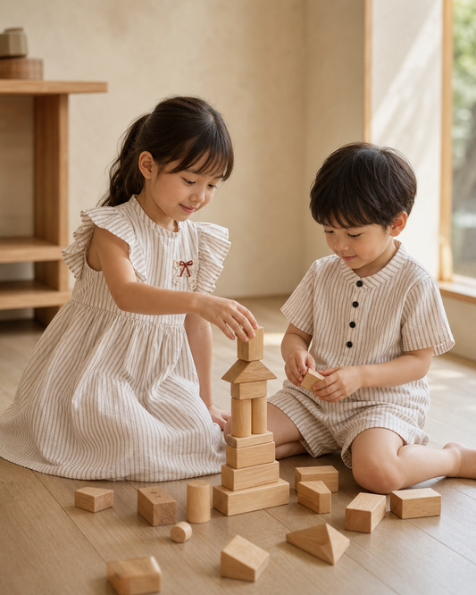6歳と4歳のきょうだいリンクコーデ｜年齢差があっても自然におしゃれを楽しむ3つのコツ