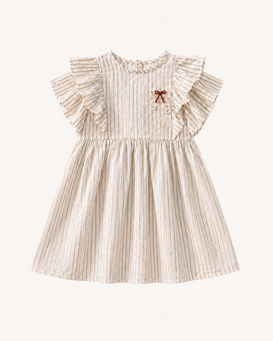 Natural Stripe Collection ワンピース（ホワイト）