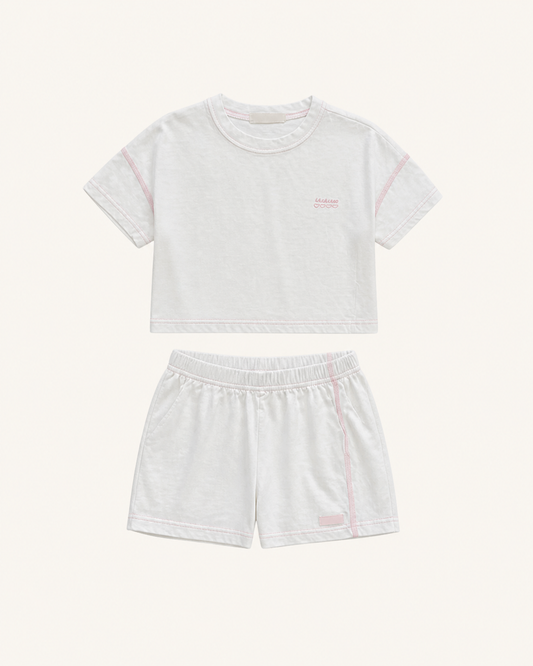 半袖Tシャツセットアップ（ホワイト）