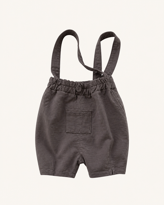 シンプルサロペットパンツ（カーキ）