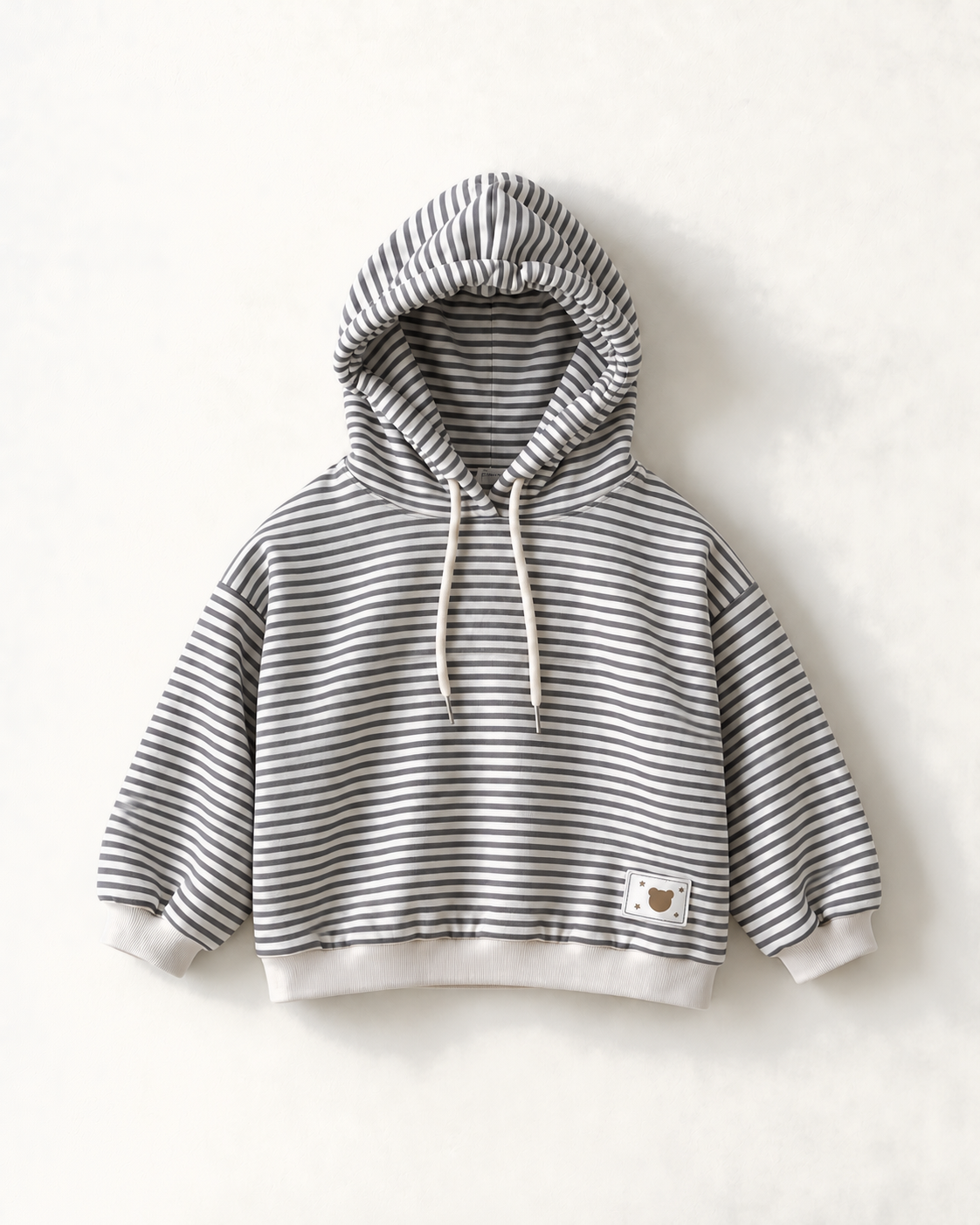 フード付き長袖Tシャツ（ベージュ）