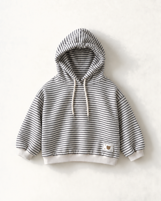 フード付き長袖Tシャツ（ベージュ）