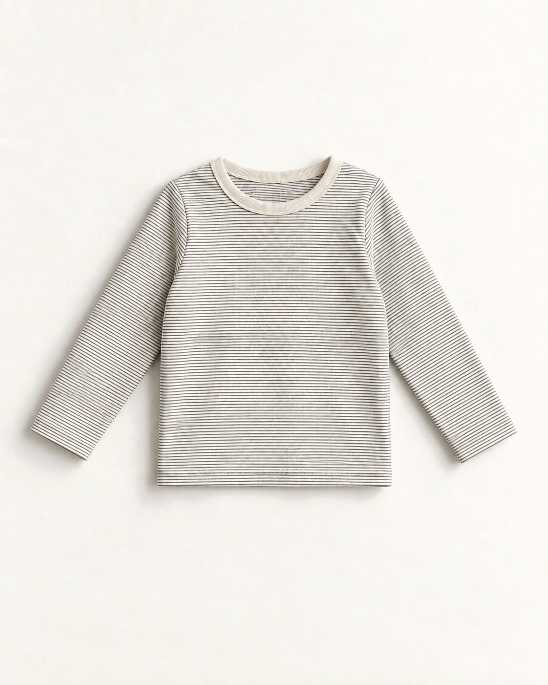 ボーダー長袖Tシャツ（グレー）